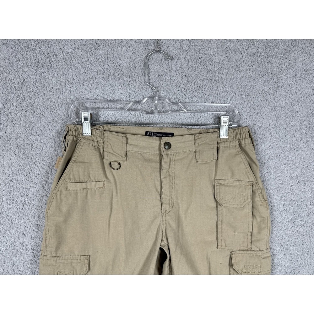 5.11 511 Tactical Women's Tactical Cargo Pants Size 8 (30x29)‎ Beige 64360 - Picture 3 of 11